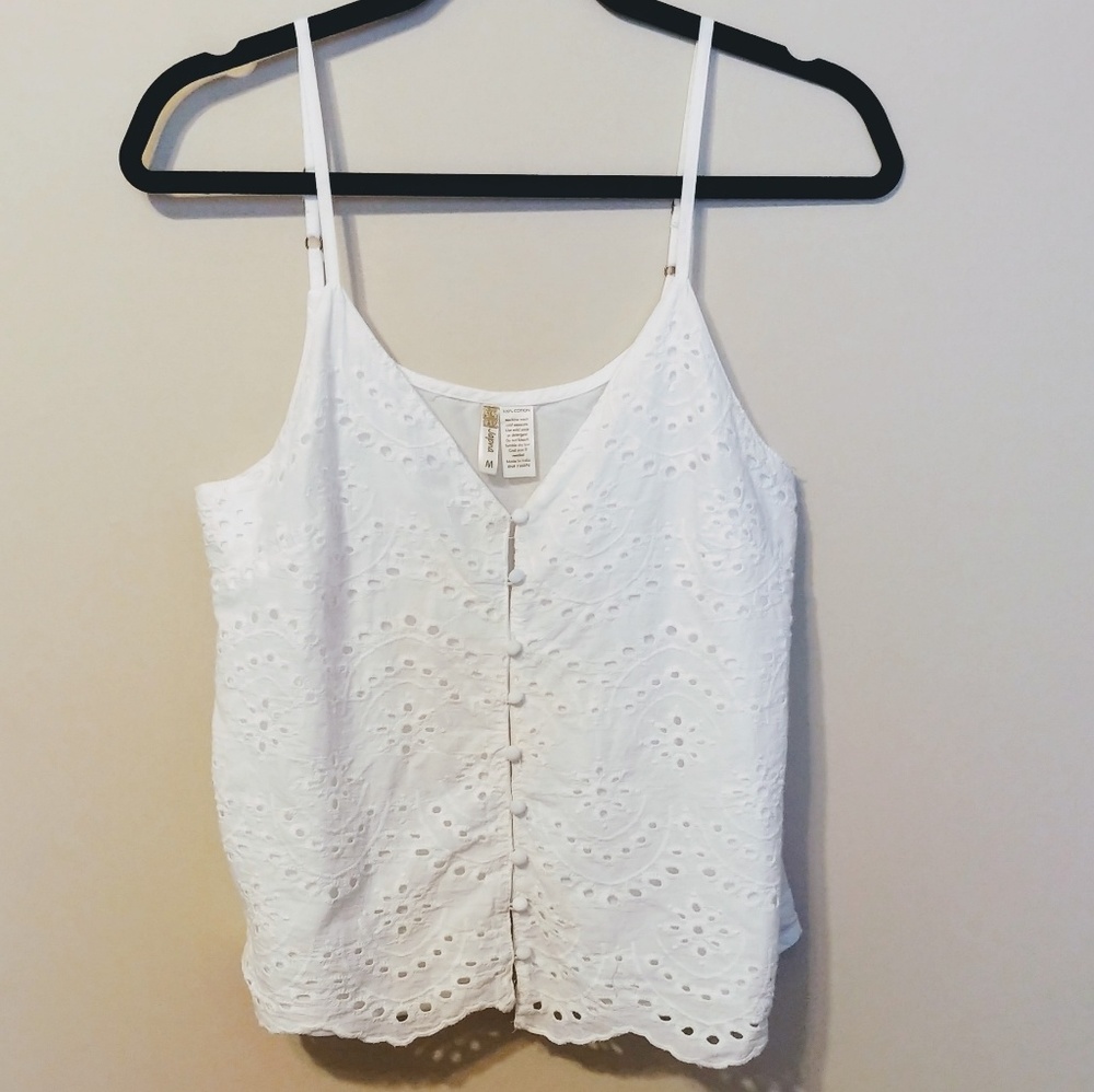 White Lace Tank Top
